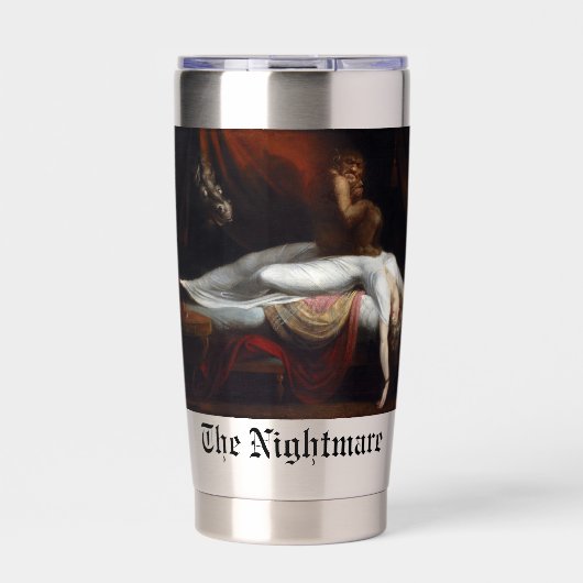 悪夢by Henry Fuseli Gothic Macabre Dark Art 保温保冷タンブラー (正面)