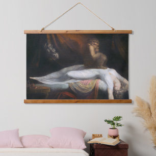 悪夢by Henry Fuseli Gothic Macabre Dark Art 吊り下げ型タペストリー