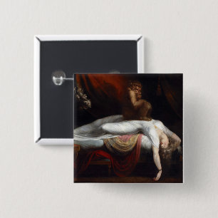 悪夢by Henry Fuseli Gothic Macabre Dark Art 缶バッジ