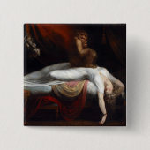 悪夢by Henry Fuseli Gothic Macabre Dark Art 缶バッジ (正面)