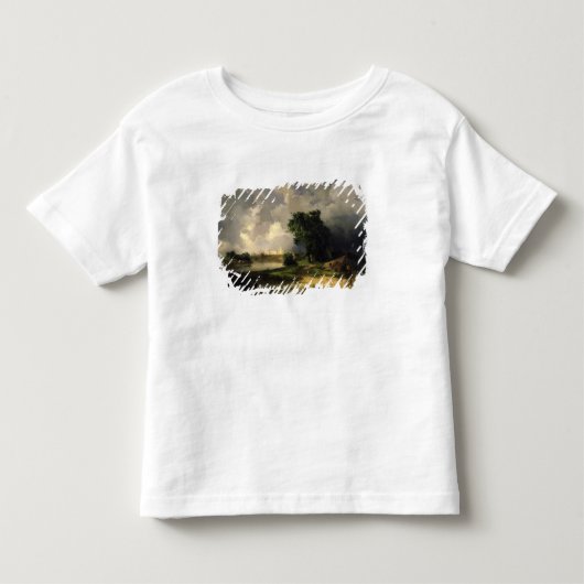 悪天候1851年のクレムリンの眺め トドラーTシャツ (正面)