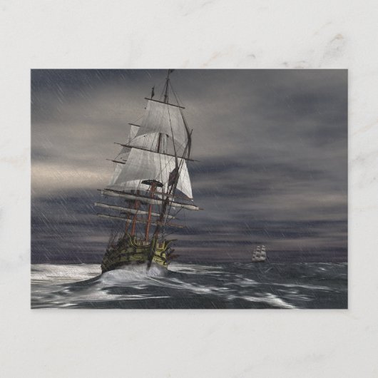 悪天候 ポストカード (正面)