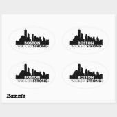 悪強バンパーステッカー 楕円形シール (シート)