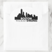 悪強バンパーステッカー 楕円形シール (バッグ)