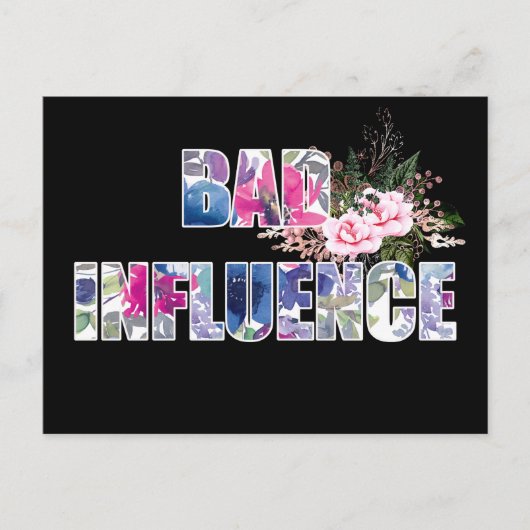 悪影響  ポストカード (正面)