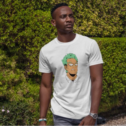 悪役アニメガイ顔 Tシャツ