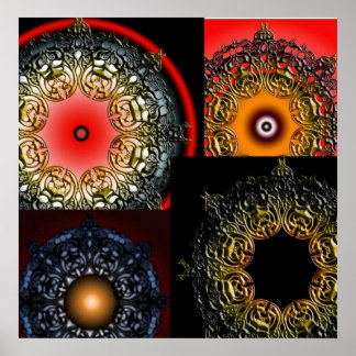 悪役マンダラコラージュ ポスター