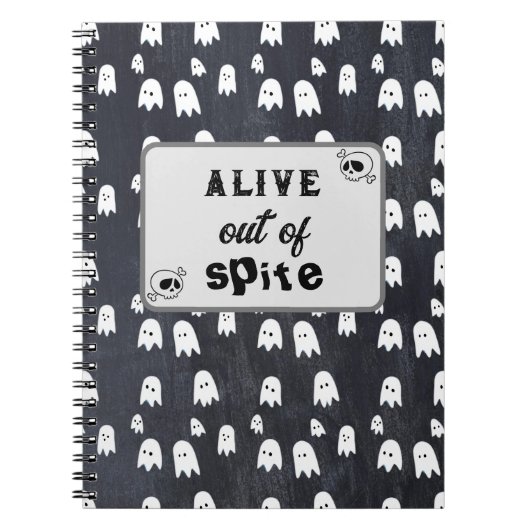 悪意に満ちた幽霊 ノートブック (正面)