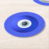 悪意に満ち保護た目に対するお札 ラウンドペーパーコースター (アングル)