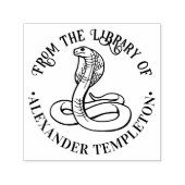 悪意のあるコブラスネークラウンドライブラリーブック名 セルフインキングスタンプ (デザイン)