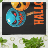 悪意のあるスイーツハロウィーン キッチンタオル (折り畳み)