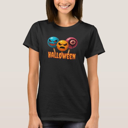 悪意のあるスイーツハロウィーン Tシャツ (正面)