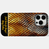 悪意のあるヘビの模様のクローズアップ Case-Mate iPhoneケース (裏面 (横))