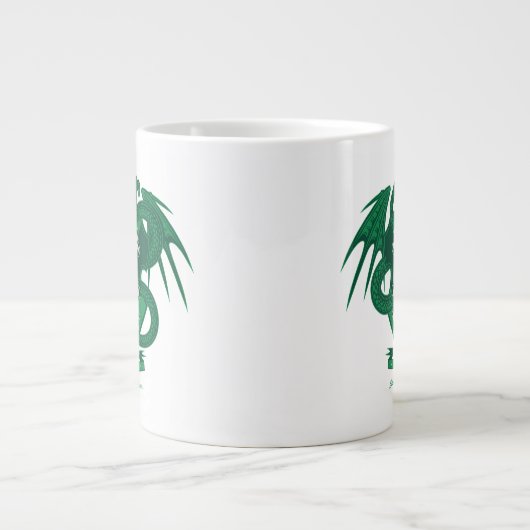 悪意のある家紋グラフィック ジャンボコーヒーマグカップ (正面)