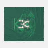 悪意のある家紋グラフィック フリースブランケット (正面(横))