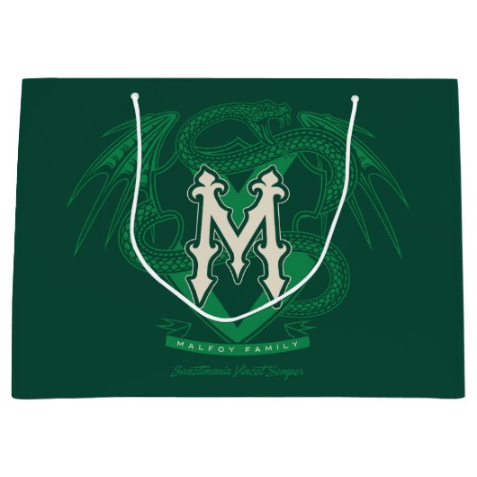 悪意のある家紋グラフィック ラージペーパーバッグ (正面)