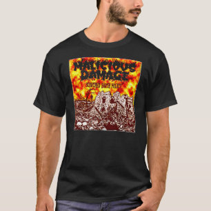 悪意のある損傷"燃焼した地球の方針" Tシャツ