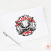 悪意のある被害スカルシール ラウンドシール (封筒)