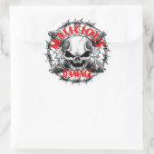 悪意のある被害スカルシール ラウンドシール (バッグ)