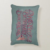 悪意のある非常に危険なグラフィック – ピンク アクセントクッション (裏面(縦))