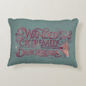 悪意のある非常に危険なグラフィック – ピンク アクセントクッション (裏面)