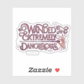 悪意のある非常に危険なグラフィック – ピンク シール (シート)