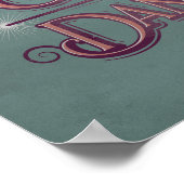 悪意のある非常に危険なグラフィック – ピンク ポスター (角)