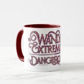 悪意のある非常に危険なグラフィック – ピンク マグカップ (正面左)