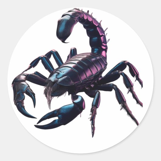悪意のある黒いサソリ ラウンドシール (正面)