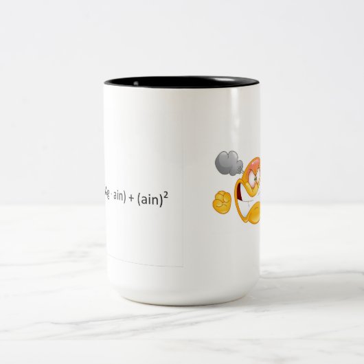 悪態! 失敗再度 ツートーンマグカップ (中央)