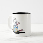 悪戯の犬 ツートーンマグカップ (正面左)