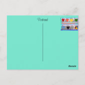 悪数々の女の子アートの目的カード ポストカード (裏面)