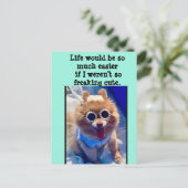 悪数々の女の子アートの目的カード ポストカード (スタンド正面)