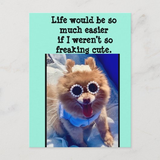 悪数々の女の子アートの目的カード ポストカード (正面)