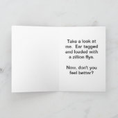 悪日の牛 カード (内部)