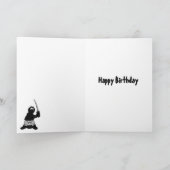 悪日忍者誕生日カード カード (内部)