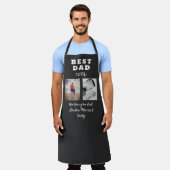 悪最高のいEver Father's Day 2 Photo Collage エプロン (着用した状態)