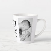 悪最高のいEver Father's Day 2 Photo Collage カフェラテマグ (右)