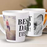 悪最高のいEver Father's Day 2 Photo Collage カフェラテマグ<br><div class="desc">悪最高のい永遠の父の日2フォトコラージュラテマグカップ。写真でマグカップをパーソナライズする – 2枚の写真をテンプレートに挿入。黒モダンはっきりしたパパ最高のタイポグラフィ常に – 文字の任意の部分を変更もしできる。パパの個人的な父の日の贈り物を作成する。</div>