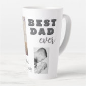 悪最高のいEver Father's Day 2 Photo Collage カフェラテマグ (右アングル)