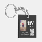 悪最高のいEver Father's Day 2 Photo Collage キーホルダー (正面左)