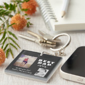 悪最高のいEver Father's Day 2 Photo Collage キーホルダー (正面右)