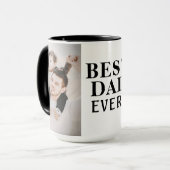 悪最高のいEver Father's Day 2 Photo Collage マグカップ (正面左)