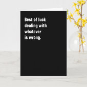 悪最高の事に対する運 カード (黄色い花)