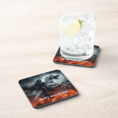 悪淡い色の馬と死のハロウィーン コースター (右側)