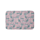 悪灰色のタビー猫がパターンを物ノック バスマット (正面)