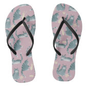 悪灰色のタビー猫がパターンを物ノック ビーチサンダル (ソール)