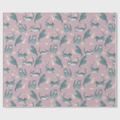 悪灰色のタビー猫がパターンを物ノック ラッピングペーパー (フラット)