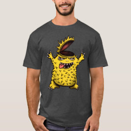 悪熱狂するおもしろいキャラクター Tシャツ