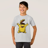 悪熱狂するカッコいいキャラクター Tシャツ (正面フル)